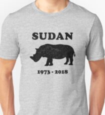 RIP SUDAN, das letzte männliche weiße Nashorn der Welt Slim Fit T-Shirt
