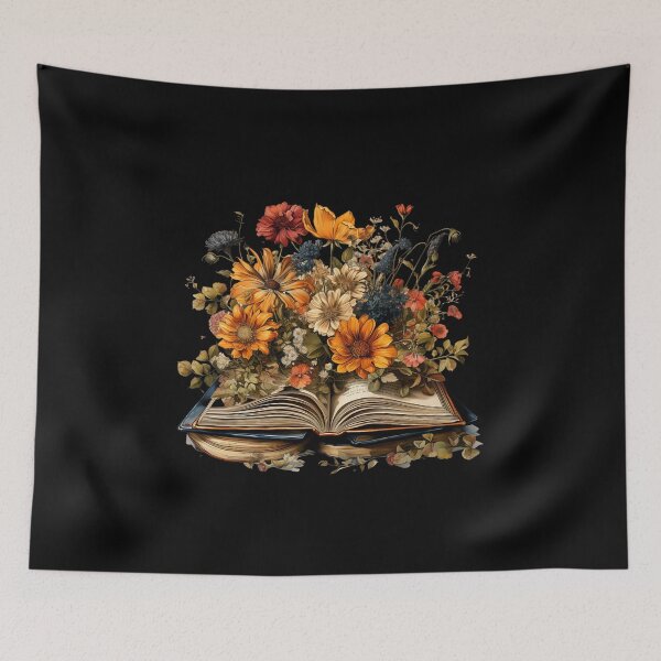 Item preview, Open Book With Flowers Great Gift For Bookworm designed and sold by EmporiumStore.