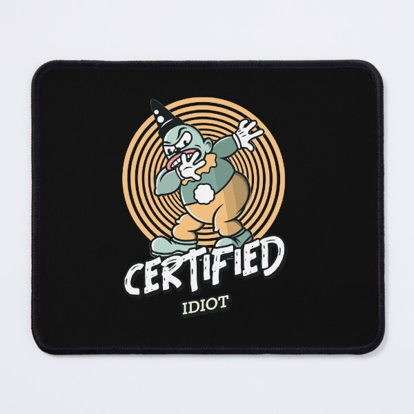 Item preview, Certified Idiot Funny Vintage Cartoon designed and sold by ElLocoMus.