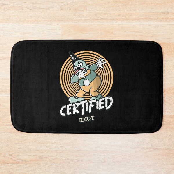 Item preview, Certified Idiot Funny Vintage Cartoon designed and sold by ElLocoMus.