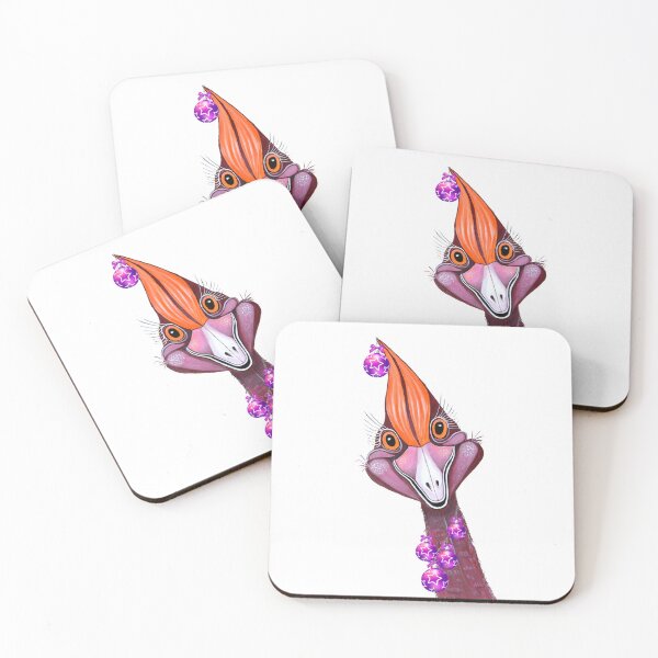 Item preview, Quirky Festive Cassowary designed and sold by Linda Callaghan.