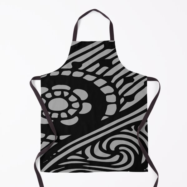 Item preview, 1960s gray and black style. Tribal wavy swirl Feather. by Mill2023 designed and sold by Mill2023.