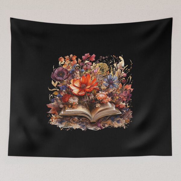 Item preview, Open Book With Flowers Great Gift For Bookworm designed and sold by EmporiumStore.