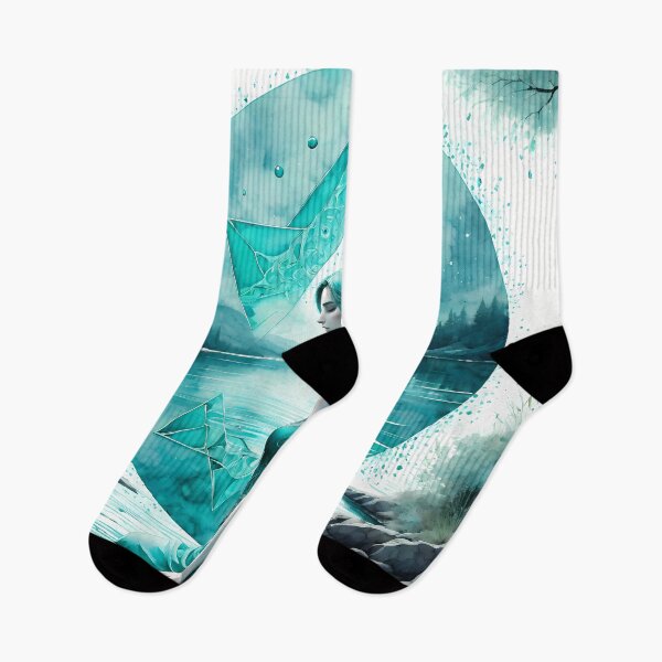 Item preview, Melody of Melancholy: Digital Art that Shares the Lake's Sorrow in Visual Notes designed and sold by Artedig.