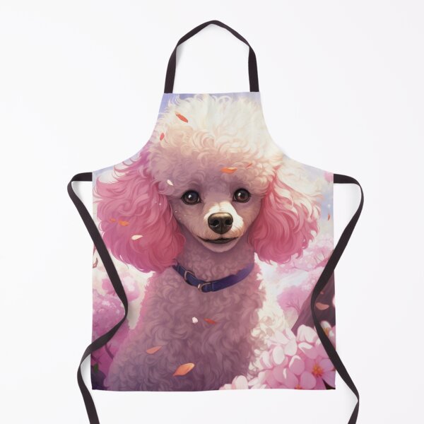 Item preview, cute pink poodle dog in sweet anime manga style designed and sold by WallyPink.