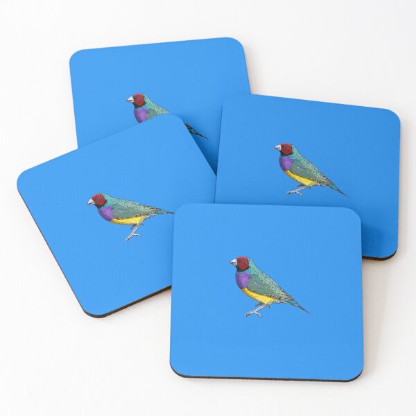 Item preview, Gouldian Rainbow Finch Black Alternate Design  designed and sold by designsasstultd.
