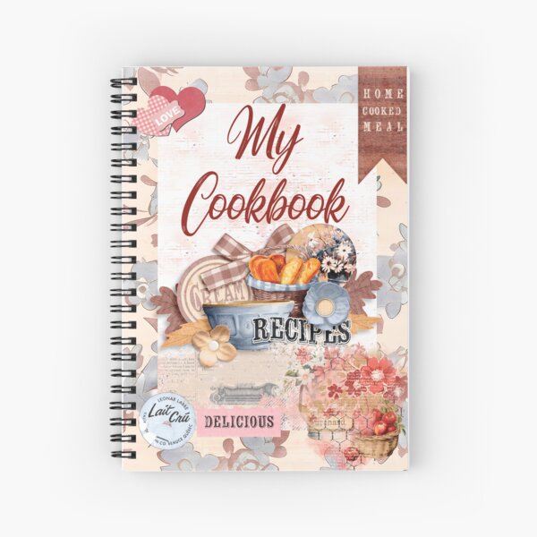 Hardback Recipe Book for Own Recipes Blank Recipe Notebook Organiser  Planner Diary Cookbook Journal University Essentials Cooking Gifts 