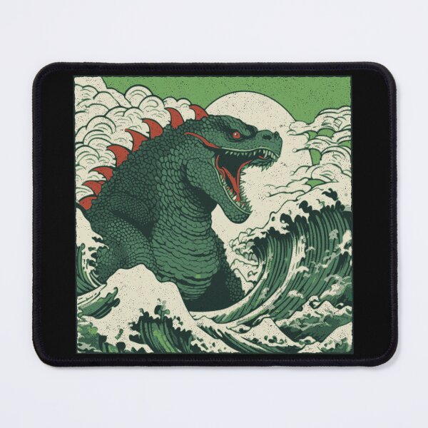 Item preview, Godzilla King of the Monsters Rides The Great Wave designed and sold by Roger-C.