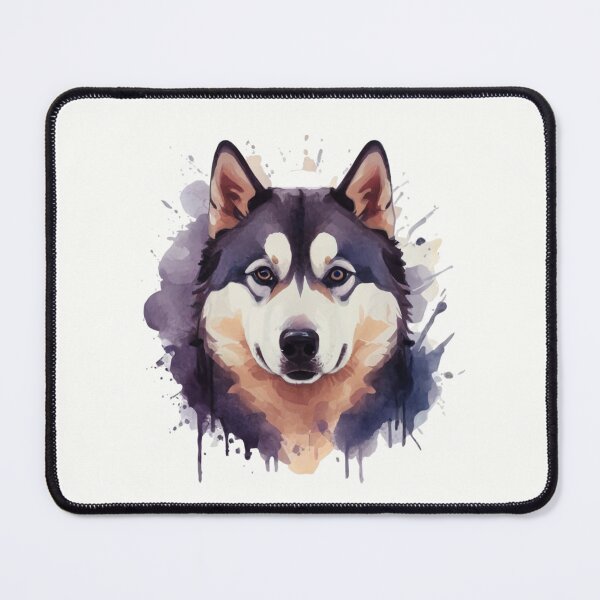 Item preview, Husky Watercolour designed and sold by CraftedRealm.