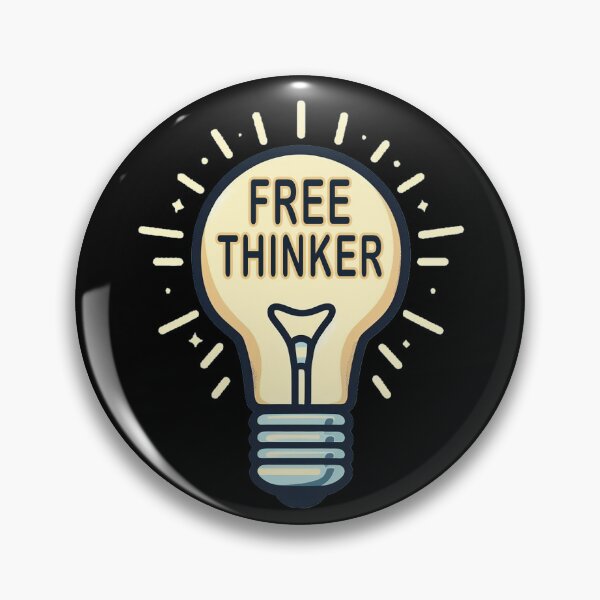 Item preview, Free Thinker Light Bulb designed and sold by unionpride.