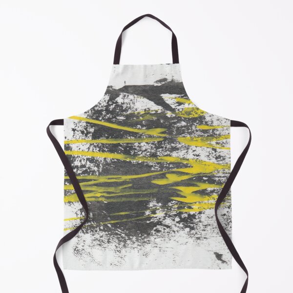 Item preview, "Limelight of Transition" - Black White Yellow Abstract Lines  designed and sold by pngrktes-art.
