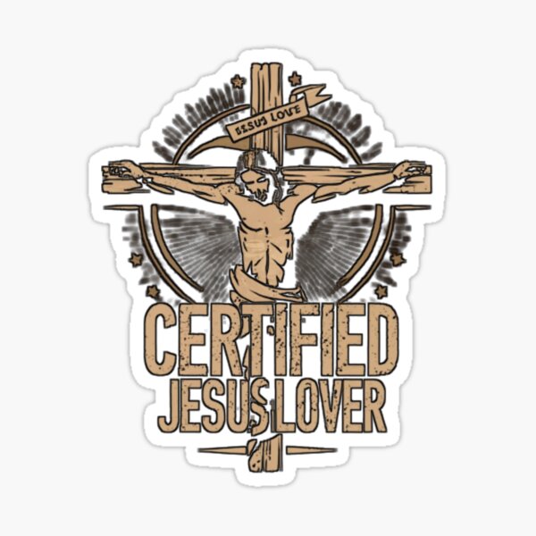 LECATI (3Pcs) Fall for Jesus He Never Leaves Sticker Christian Faith Jesus  Lover Sticker Christian Jesus Stickers Gift Decoration Graphic Bumper
