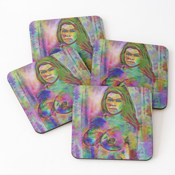 Item preview, Female nude with splashes of colour designed and sold by pulchritude560.