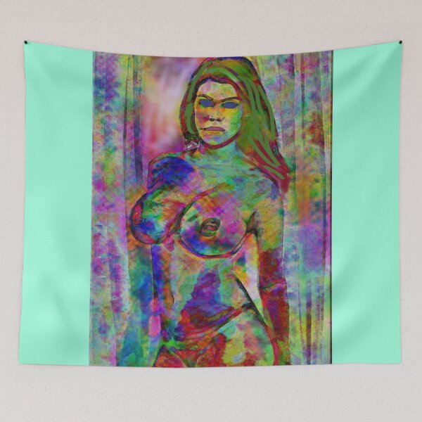 Item preview, Female nude with splashes of colour designed and sold by pulchritude560.