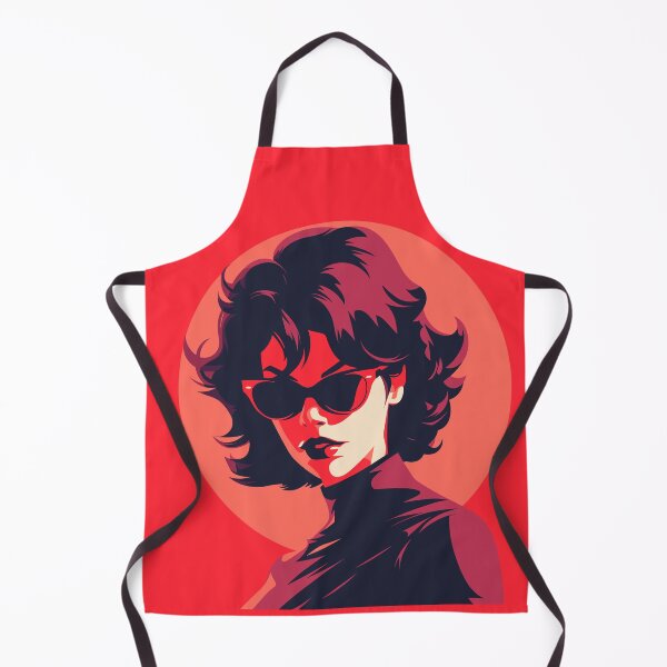 Item preview, Scarlet Allure: Sultry Woman in Vibrant red hues designed and sold by TrendyArtInk.