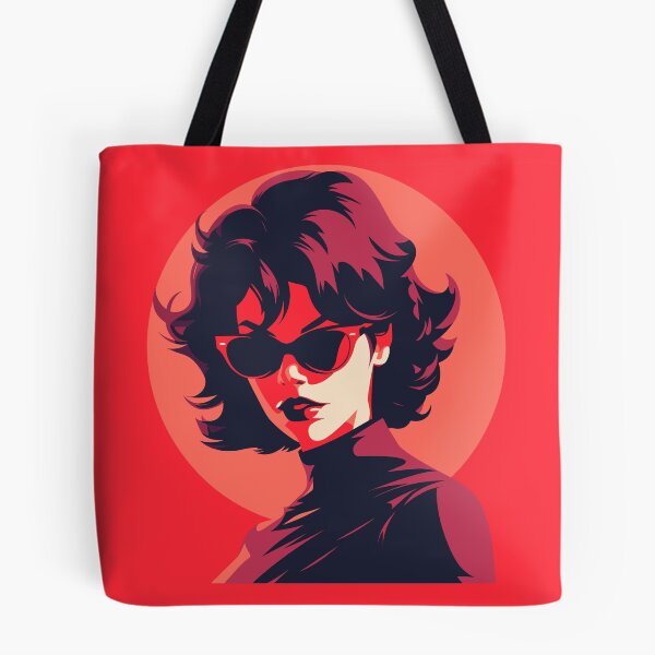 Item preview, Scarlet Allure: Sultry Woman in Vibrant red hues designed and sold by TrendyArtInk.