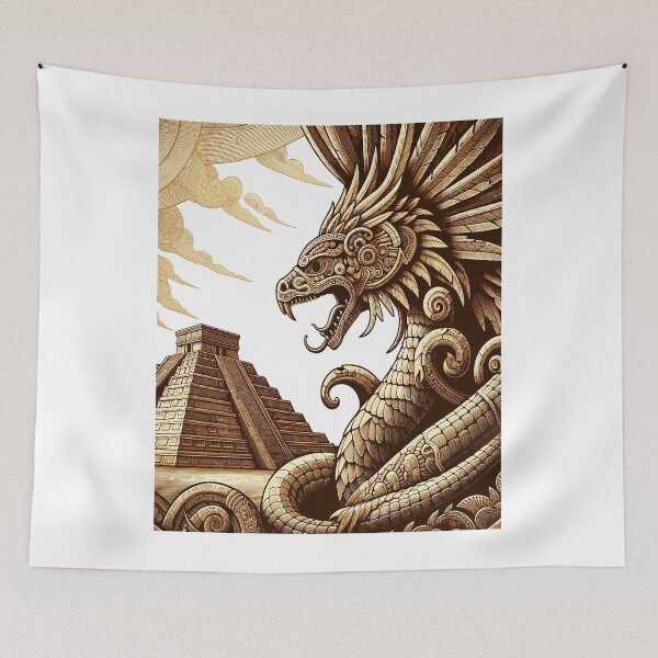 Item preview, Quetzalcóatl & the Pyramid designed and sold by jtDigital + StrangeFolk.