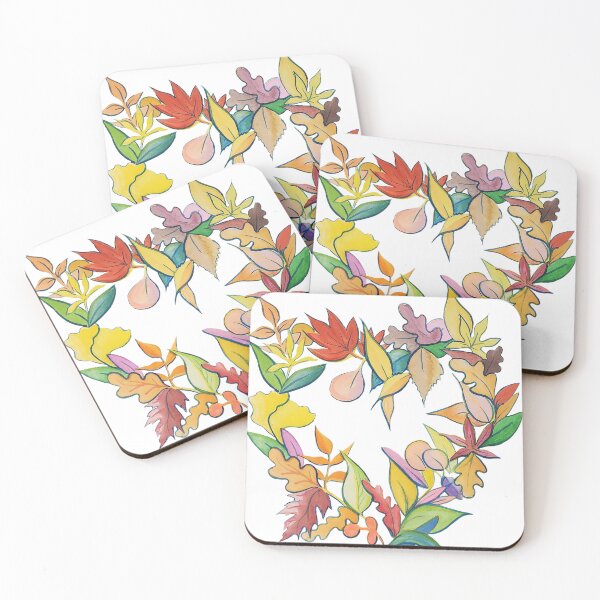 Item preview, Heart of Leaf Wreath Colorful designed and sold by FTGU-Print.