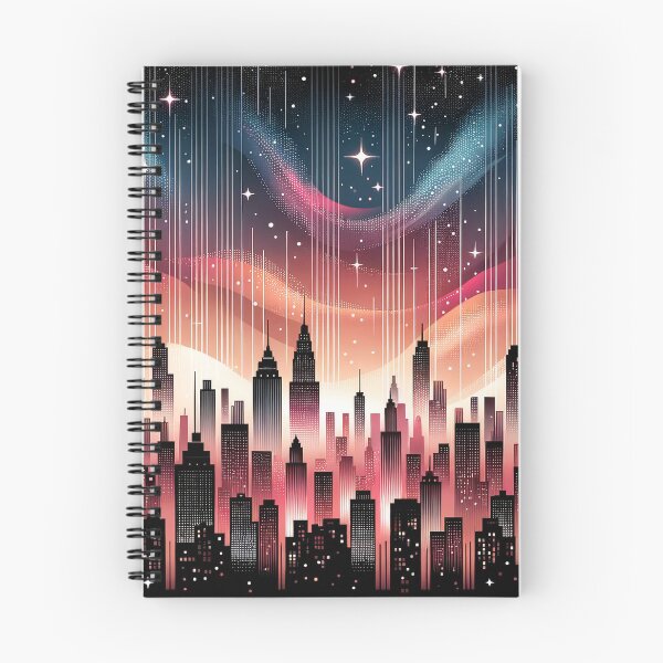 Aperçu de l'œuvre Vibrant City Pattern Design - Urban Skyline Art Print créée et vendue par The-Library.