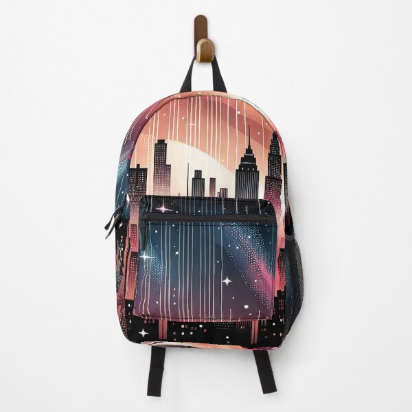 Item preview, Vibrant City Pattern Design - Urban Skyline Art Print designed and sold by The-Library.