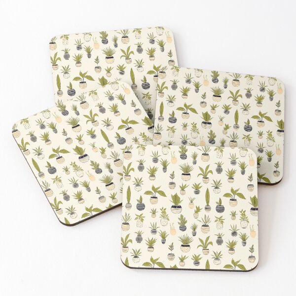 Artikelvorschau, houseplants, minimal block print style entworfen und verkauft von darkartsflowers.