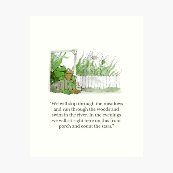 Item preview, Frog + Toad Nature Quote designed and sold by selahrae.