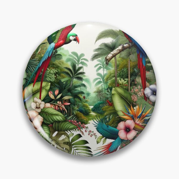 Artikelvorschau, Lush Jungle Design - Tropical Paradise Art Print entworfen und verkauft von The-Library.