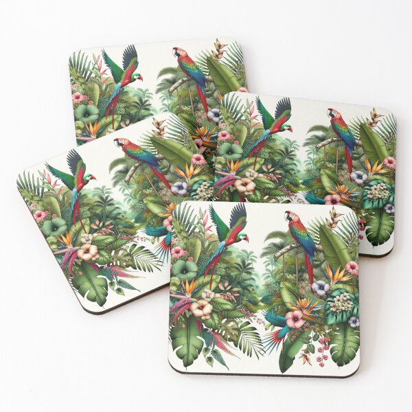 Item preview, Lush Jungle Design - Tropical Paradise Art Print designed and sold by The-Library.