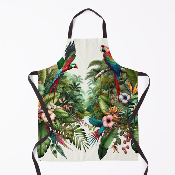 Aperçu de l'œuvre Lush Jungle Design - Tropical Paradise Art Print créée et vendue par The-Library.