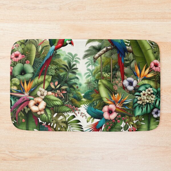 Item preview, Lush Jungle Design - Tropical Paradise Art Print designed and sold by The-Library.