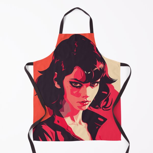 Item preview, Scarlet Allure: Sultry Woman in Vibrant red hues designed and sold by TrendyArtInk.