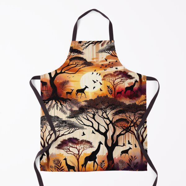 Item preview, Wild Safari Pattern Design - Exotic Wildlife Art Print designed and sold by The-Library.