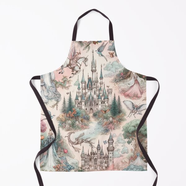 Aperçu de l'œuvre Enchanting Fantasy Castle Pattern Design - Fairytale Art Print créée et vendue par The-Library.