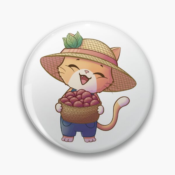 Item preview, Chibi Cat Apple Farmer designed and sold by LittleSunShoppe.