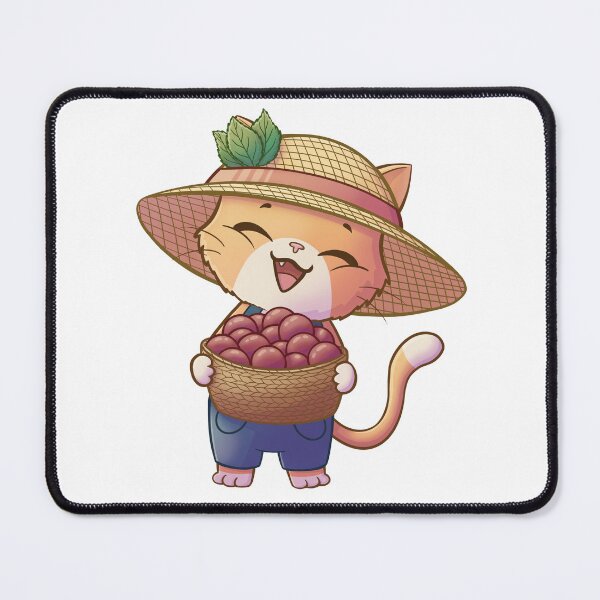 Item preview, Chibi Cat Apple Farmer designed and sold by LittleSunShoppe.
