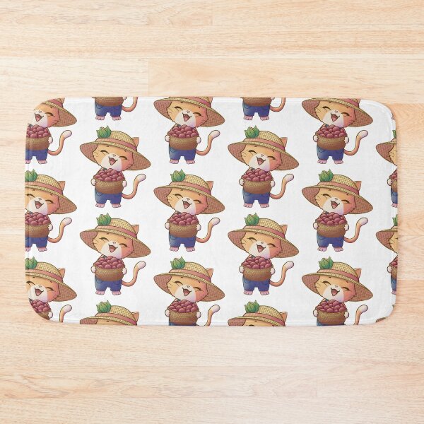 Item preview, Chibi Cat Apple Farmer designed and sold by LittleSunShoppe.