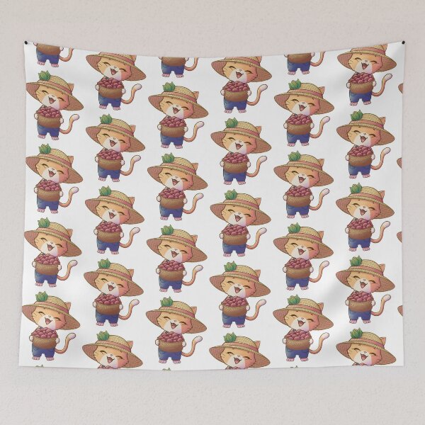 Item preview, Chibi Cat Apple Farmer designed and sold by LittleSunShoppe.
