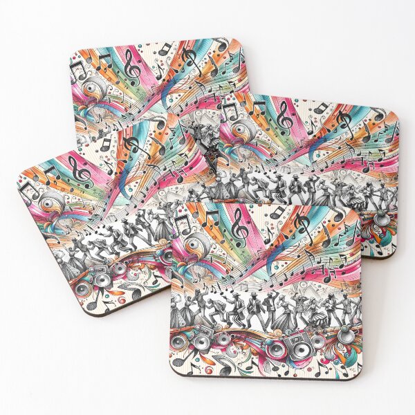 Artikelvorschau, Vibrant Party Pattern Design - Festive Art Print entworfen und verkauft von The-Library.
