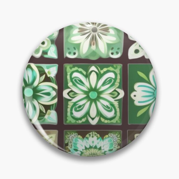 Item preview, Brown and green floral Patchwork  designed and sold by Roxburylane.
