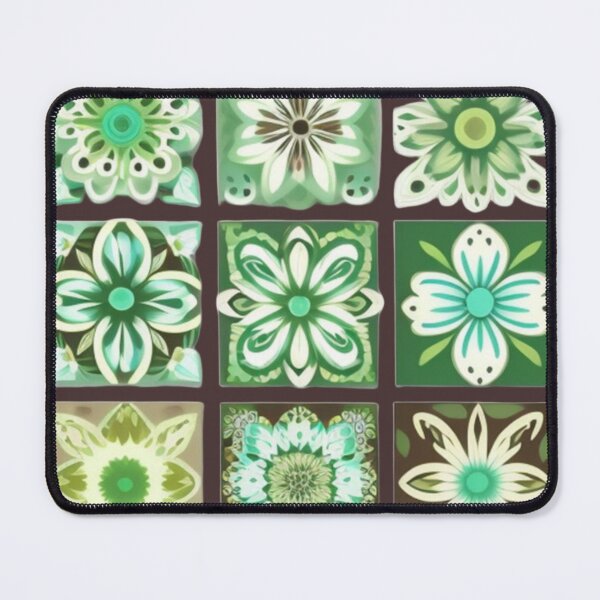 Item preview, Brown and green floral Patchwork designed and sold by Roxburylane.