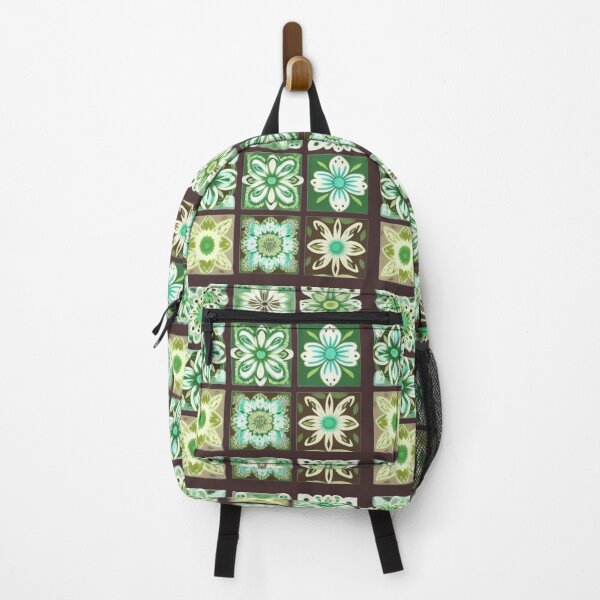 Item preview, Brown and green floral Patchwork designed and sold by Roxburylane.