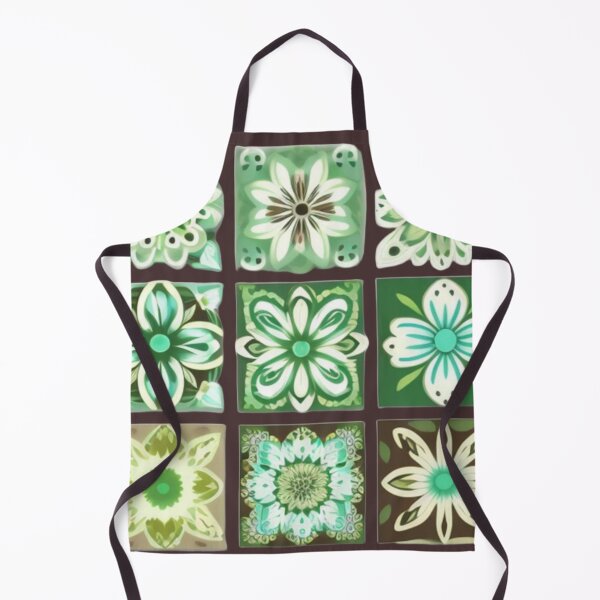 Item preview, Brown and green floral Patchwork designed and sold by Roxburylane.