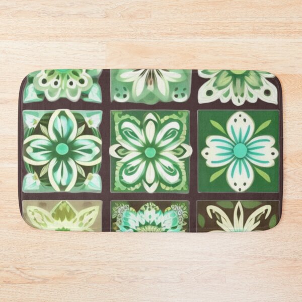 Item preview, Brown and green floral Patchwork  designed and sold by Roxburylane.