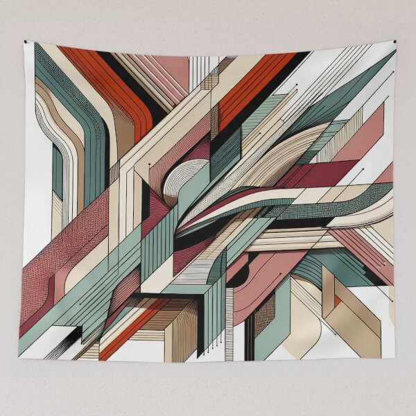 Aperçu de l'œuvre Dynamic Abstract Pattern Design - Modern Art Print créée et vendue par The-Library.