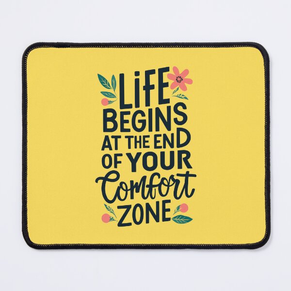 Item preview, Life Begins At The End Of Your Comfort Zone - Inspirational Quote designed and sold by Sketch-Shack.