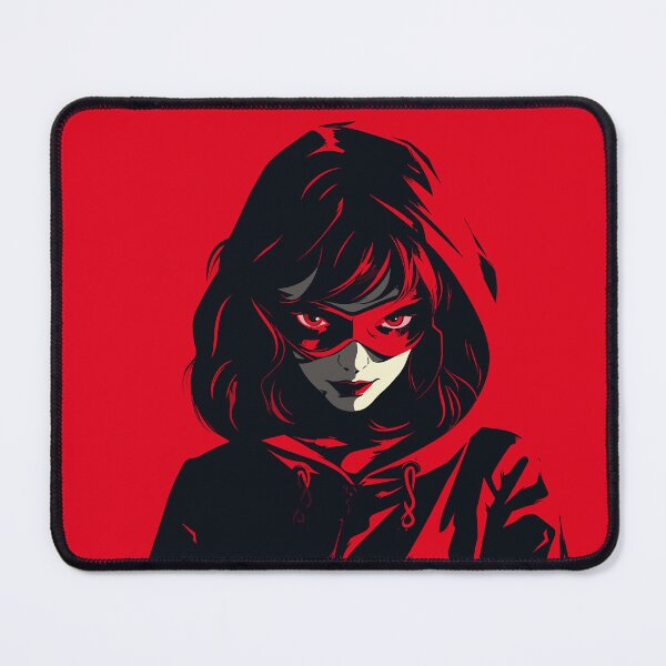 Item preview, Scarlet Allure: Sultry Woman in Vibrant red hues designed and sold by TrendyArtInk.