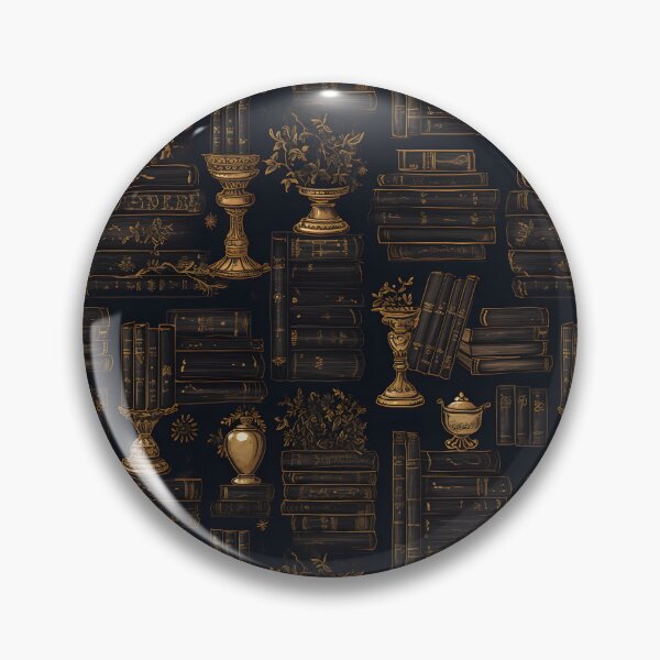 Item preview, Black & Gold Dark Academia Pattern designed and sold by Lunar-Witches.