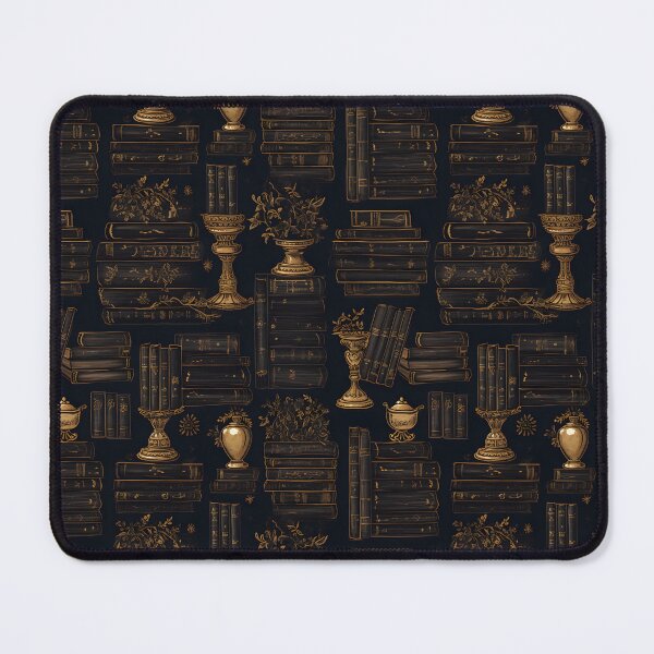Item preview, Black & Gold Dark Academia Pattern designed and sold by Lunar-Witches.