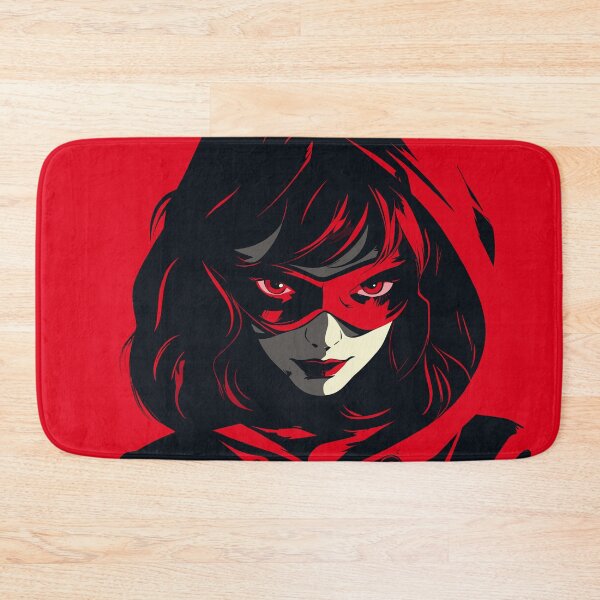 Item preview, Scarlet Allure: Sultry Woman in Vibrant red hues designed and sold by TrendyArtInk.