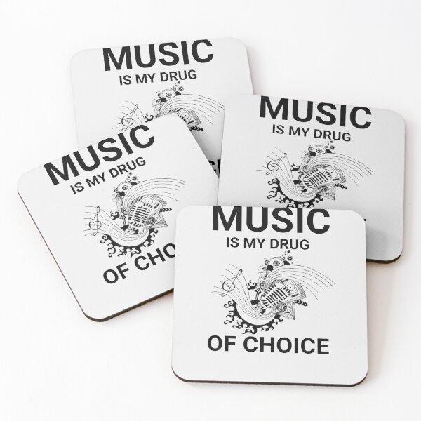 Item preview, Music is my drug  Of choice," cute funny music design for musician designed and sold by Obinne.